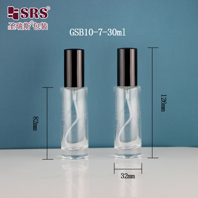 China Square Elegant Dispenser Fine Mist Luxury Hand Sanitizer Container 15ml 30 ml Glass Spray Bottle supplier