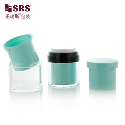 China Factory Manufacturer Replaceable Facial Cream Gel Skincare Serum Pump Airless Acrylic Cream Jar supplier
